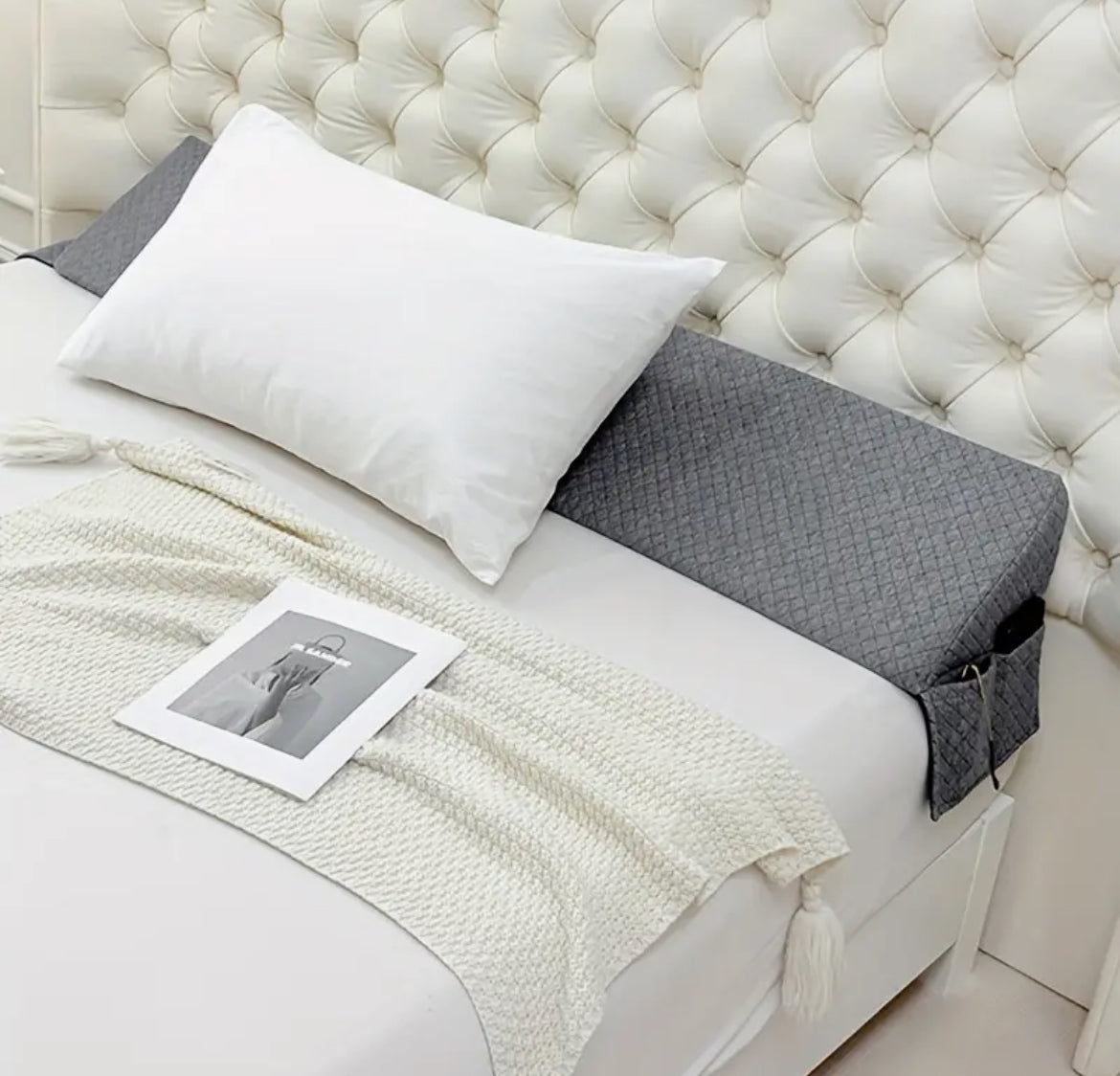 Bed Wedge Gap Filler Pillow – Triangular Headboard & Mattress Wedge