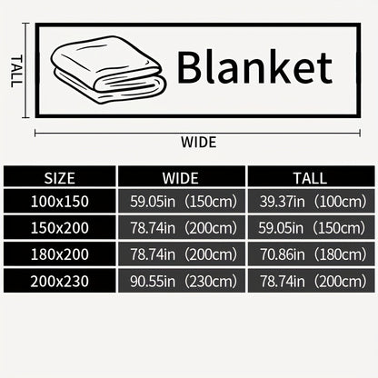 Extra Large Thick Flannel Blanket Soft Faux Rabbit Fur Throw