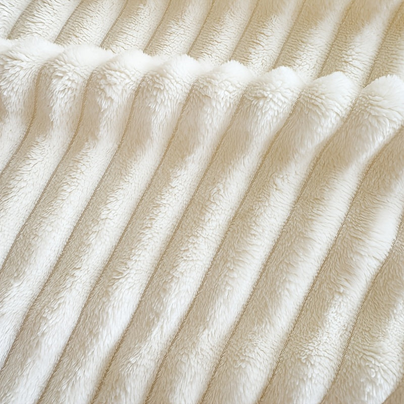 Extra Large Thick Flannel Blanket Soft Faux Rabbit Fur Throw