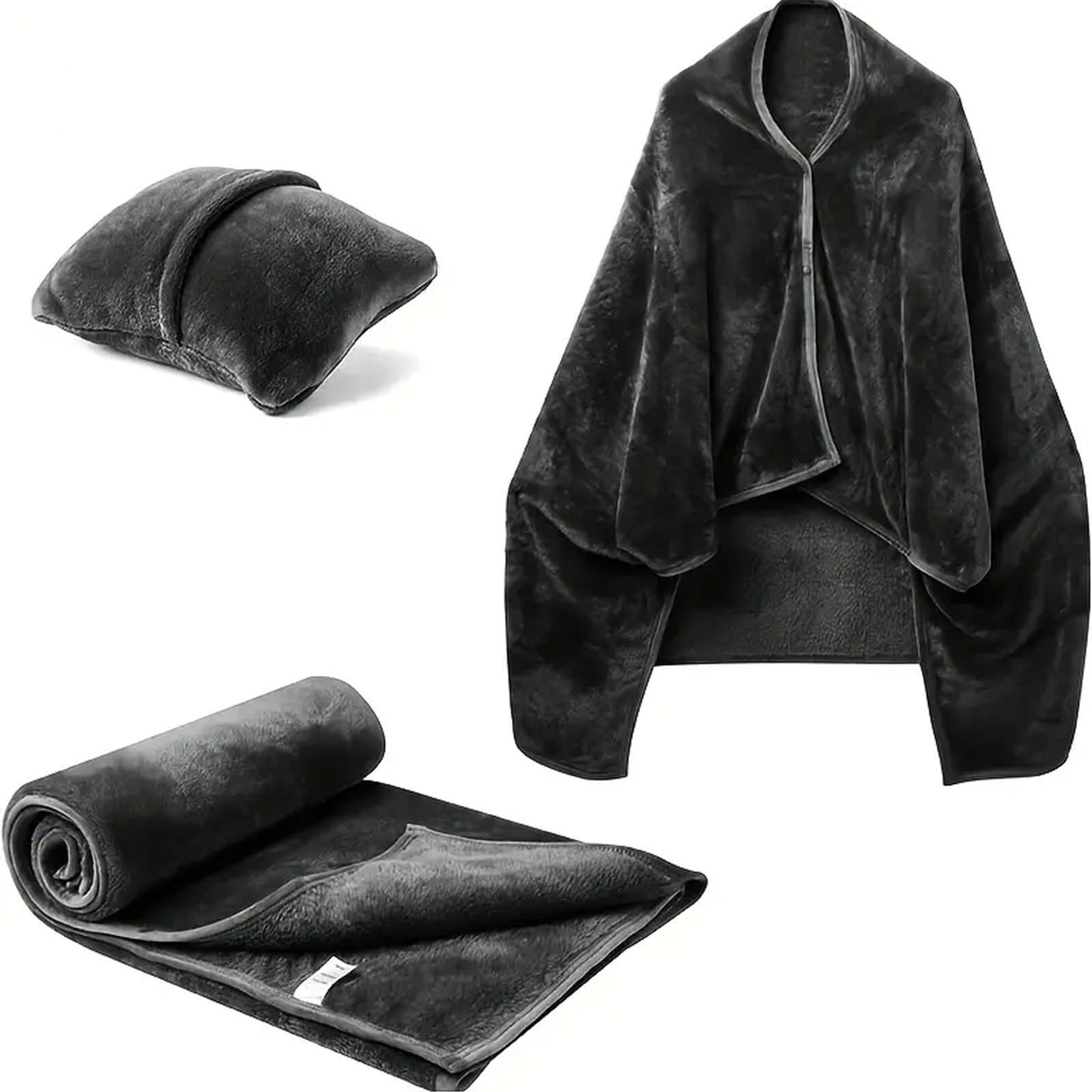 Wearable flannel cape blanket image 8