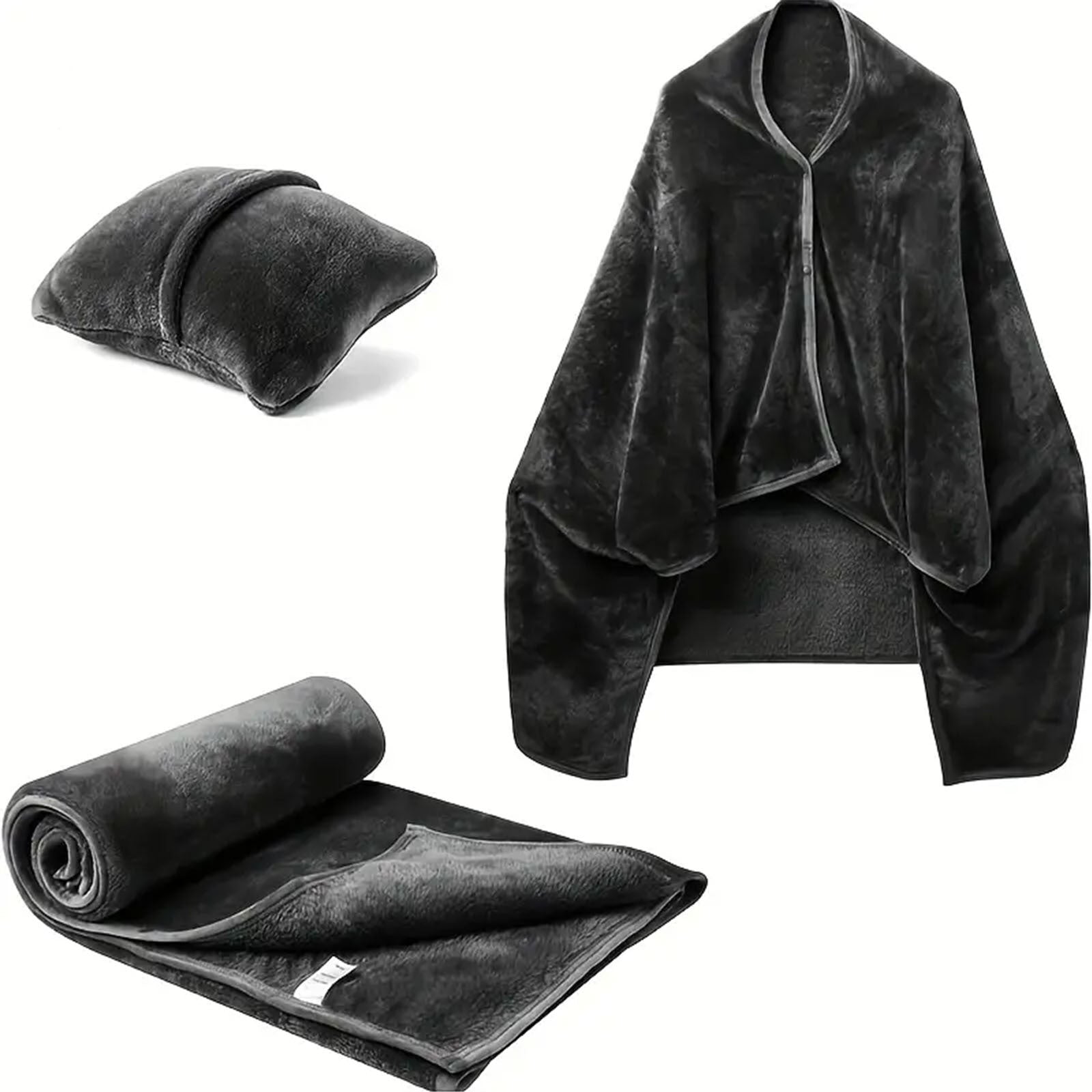 Wearable flannel cape blanket image 8