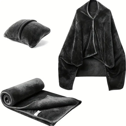 Wearable flannel cape blanket image 8