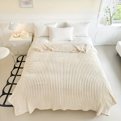 Extra Large Thick Flannel Blanket Soft Faux Rabbit Fur Throw