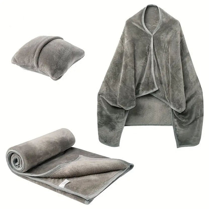 Wearable flannel cape blanket image 7