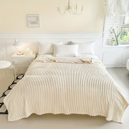 Extra Large Thick Flannel Blanket Soft Faux Rabbit Fur Throw