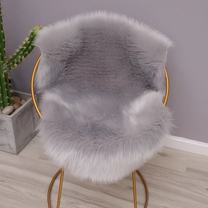 Soft Faux Sheepskin Shaggy Cushion | Plush Seat Pillow
