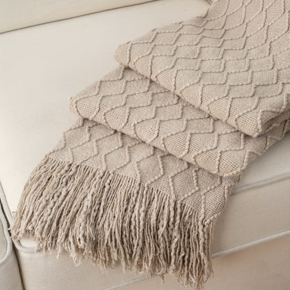 Cozy Tassel Throw Blanket 50 x 60