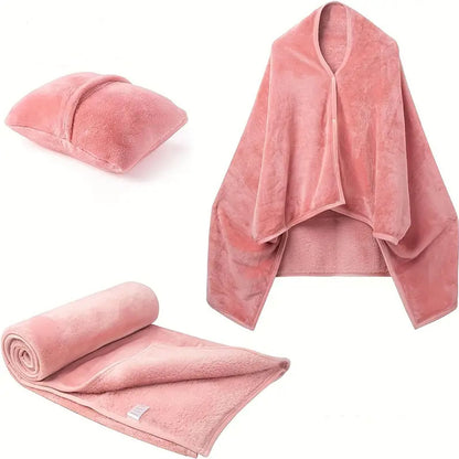 Wearable flannel cape blanket image 3