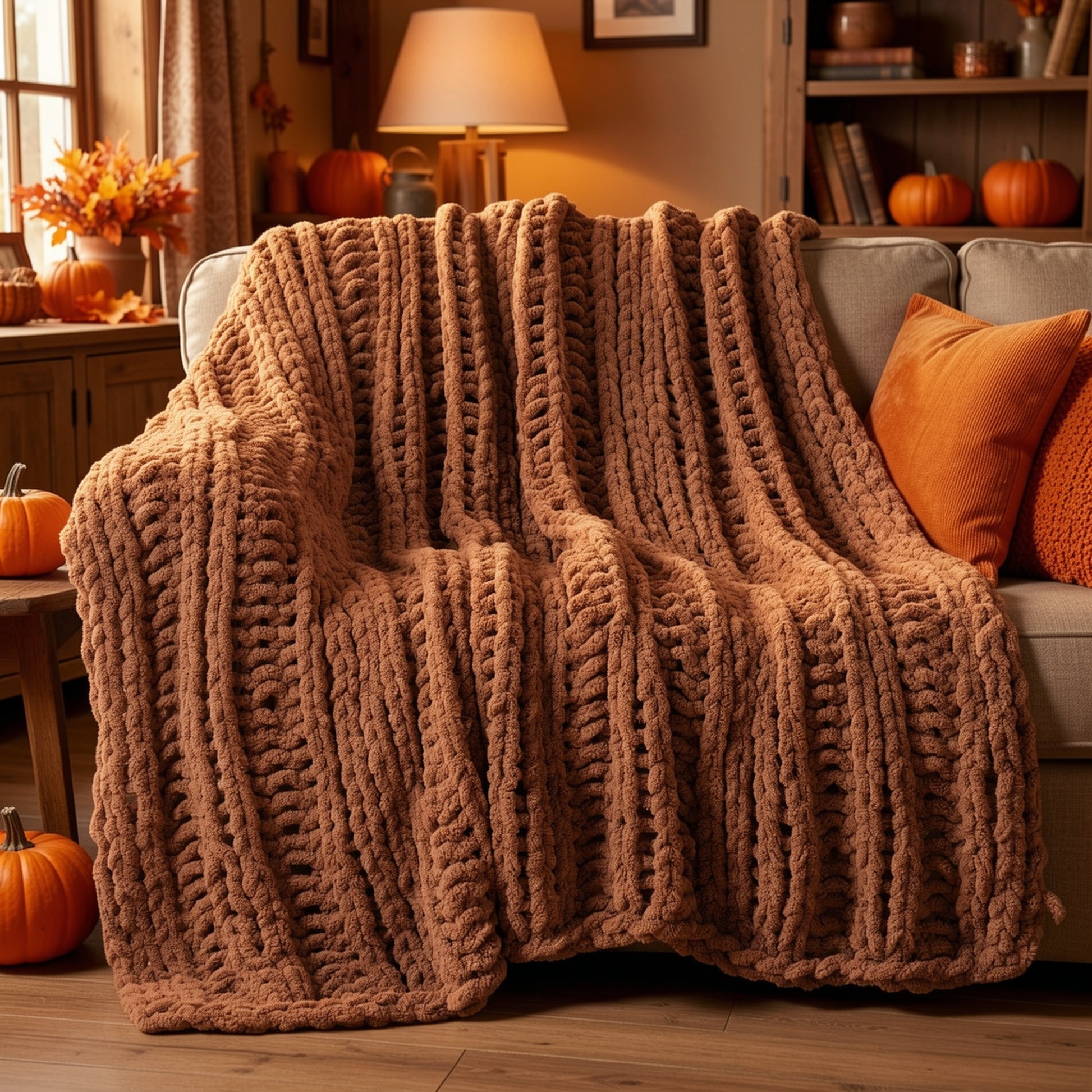 Chunky chenille blanket product image 6