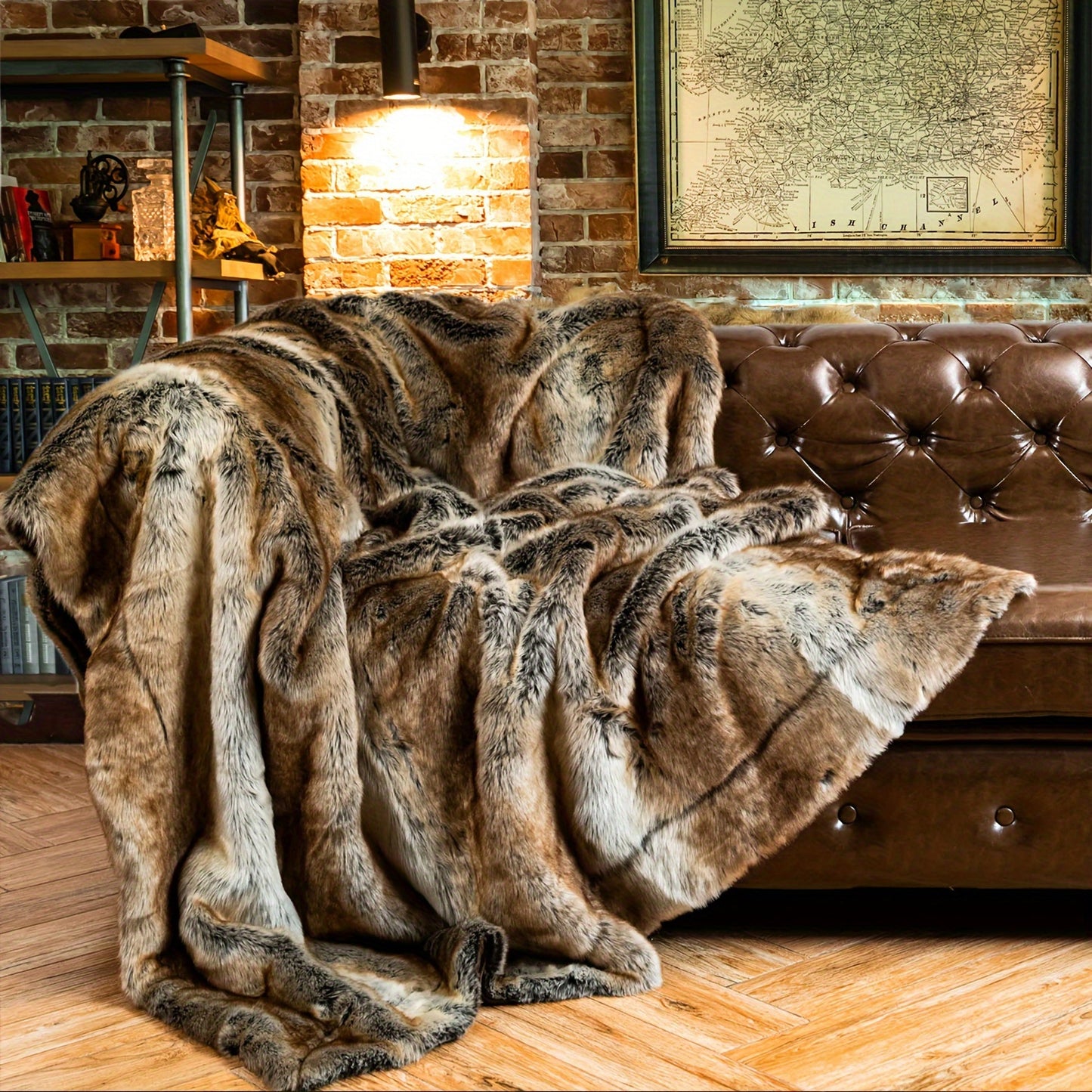 Luxury Shaggy Faux Fur Throw Blanket