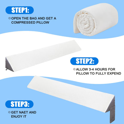 Bed Wedge Gap Filler Pillow – Triangular Headboard & Mattress Wedge