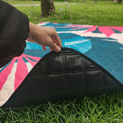 Waterproof Picnic Blanket – Foldable Outdoor Mat with PEVA Bottom for Beach, Camping & Park