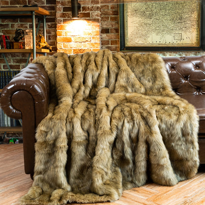 Shaggy faux fur blanket product image 2
