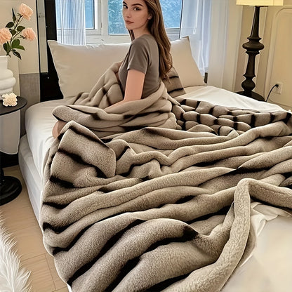 Jumbo faux rabbit fur blanket product image 5
