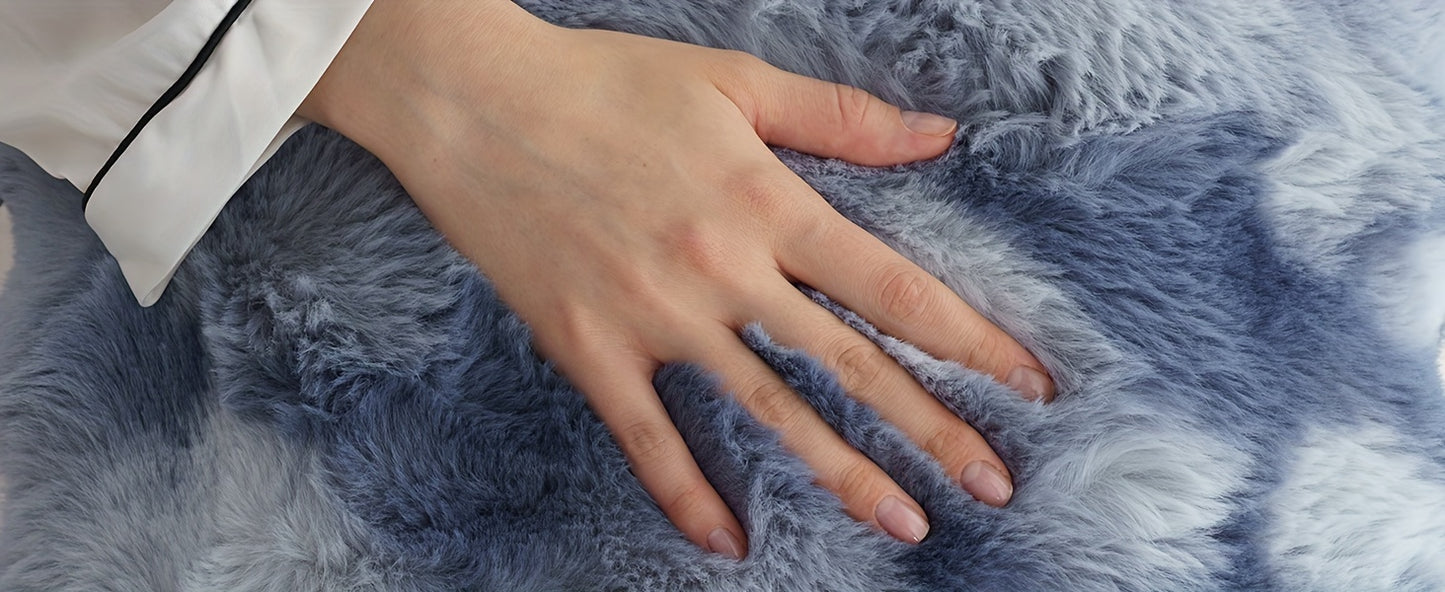 Ultra-Soft Faux Rabbit Fleece Throw Blanket – All-Season Plush Blanket