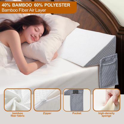 Bed Wedge Gap Filler Pillow – Triangular Headboard & Mattress Wedge