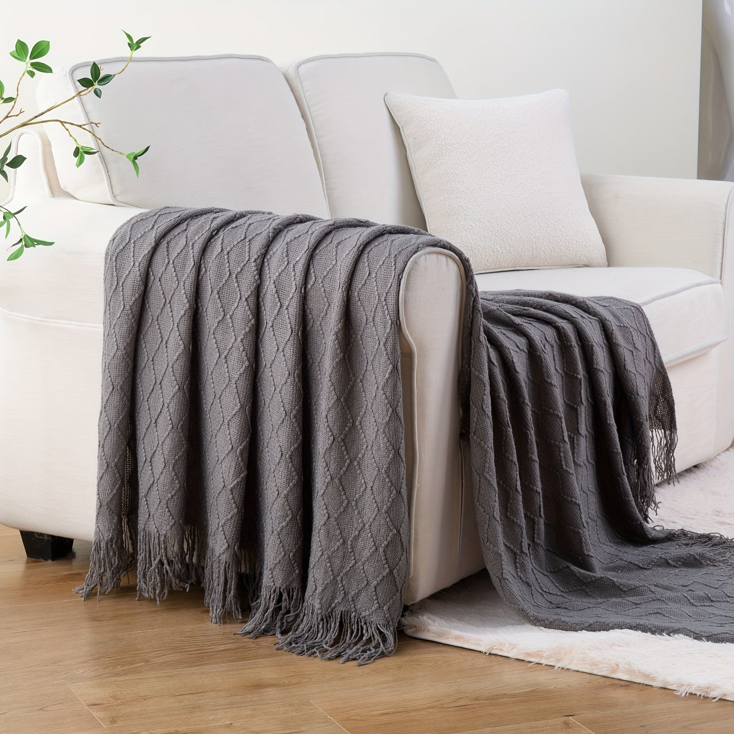 Cozy Tassel Throw Blanket 50 x 60