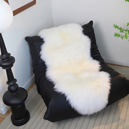 Soft Faux Sheepskin Shaggy Cushion | Plush Seat Pillow