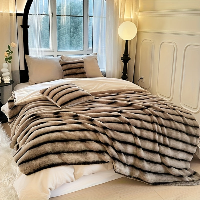 Jumbo faux rabbit fur blanket product image 4
