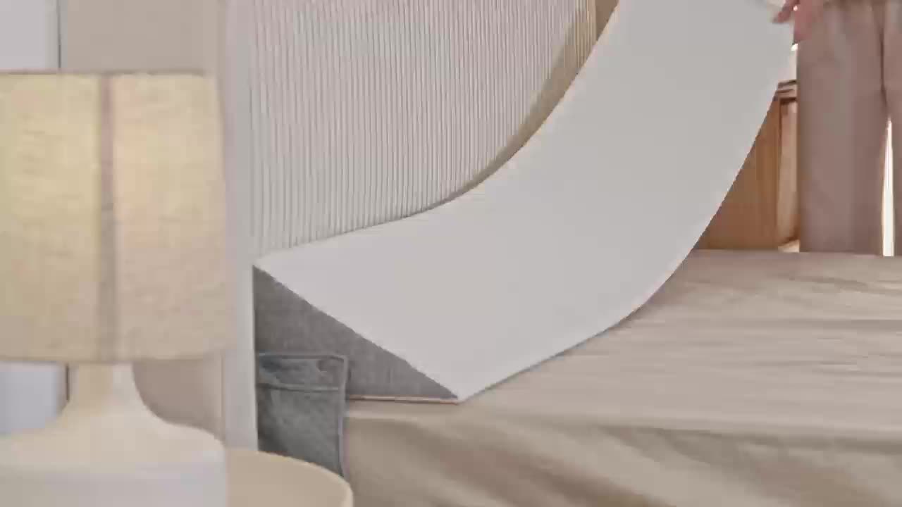 Bed Wedge Gap Filler Pillow – Triangular Headboard & Mattress Wedge