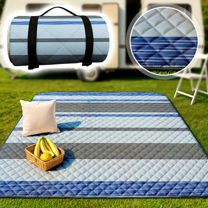 Waterproof Picnic Blanket – Foldable Outdoor Mat with PEVA Bottom for Beach, Camping & Park