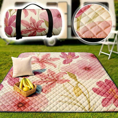 Waterproof Picnic Blanket – Foldable Outdoor Mat with PEVA Bottom for Beach, Camping & Park
