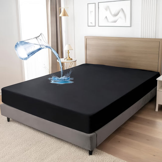 Waterproof Mattress Protector – 14" Deep Pocket Fitted Cover, Machine Washable